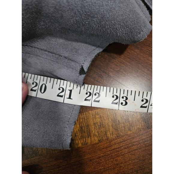 Kut from the Kloth Faux Suade Vegan Leather Gray Moto Jacket Size S Womens - Picture 12 of 12